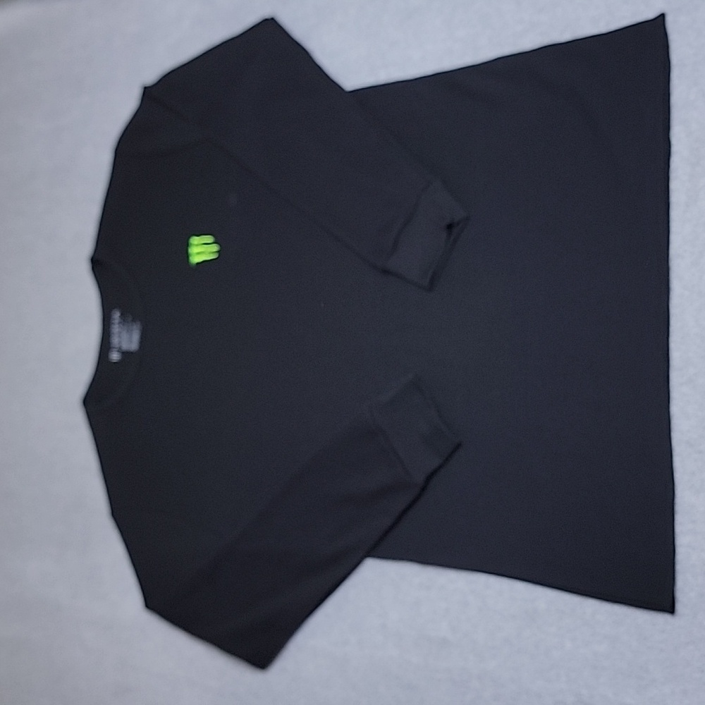 Monster Thermal Shirt Mens 2XL Black Embroidered Logo Stretch Lightweight